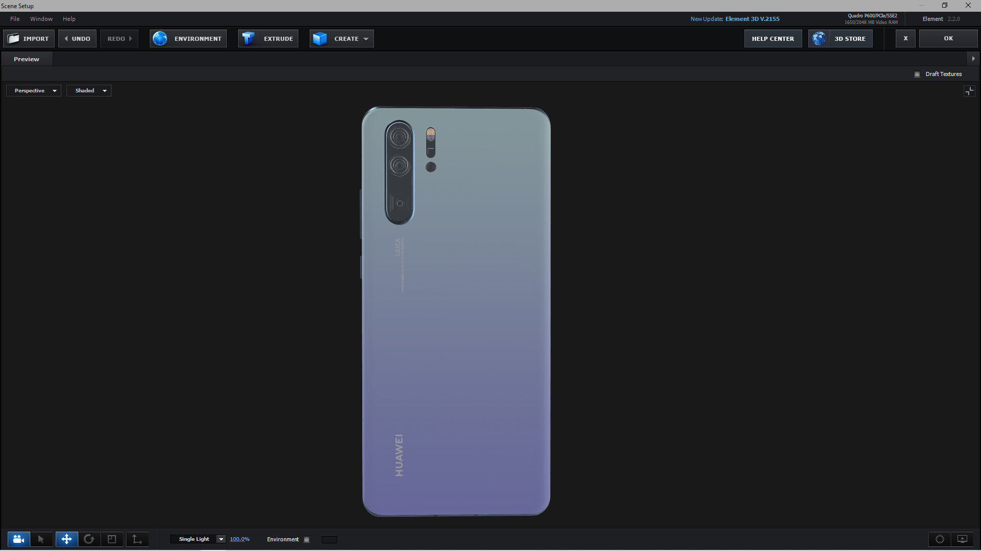 E3D - Huawei P30 Pro Breathing Crystal  3D model_4