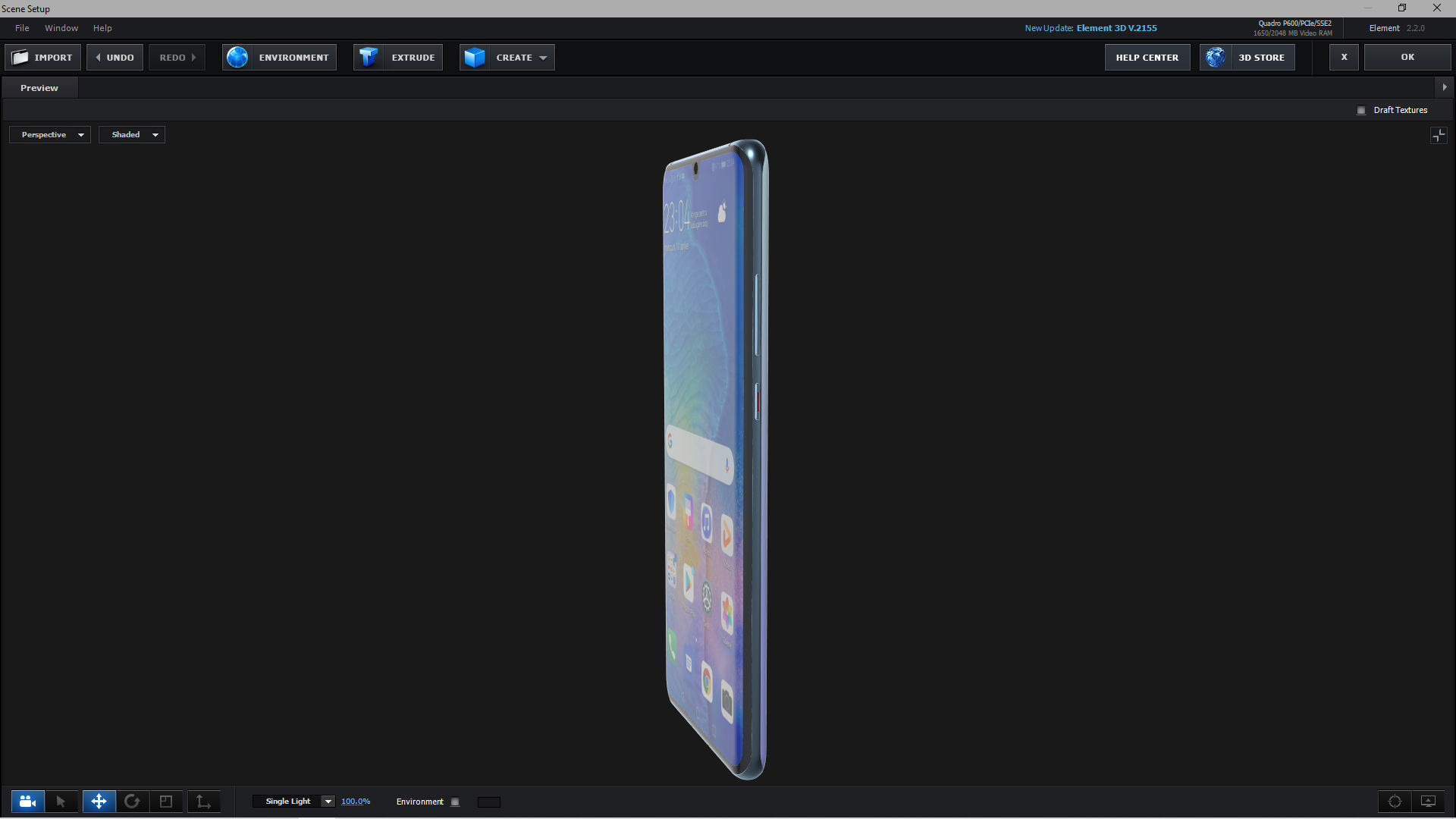 E3D - Huawei P30 Pro Breathing Crystal  3D model_1