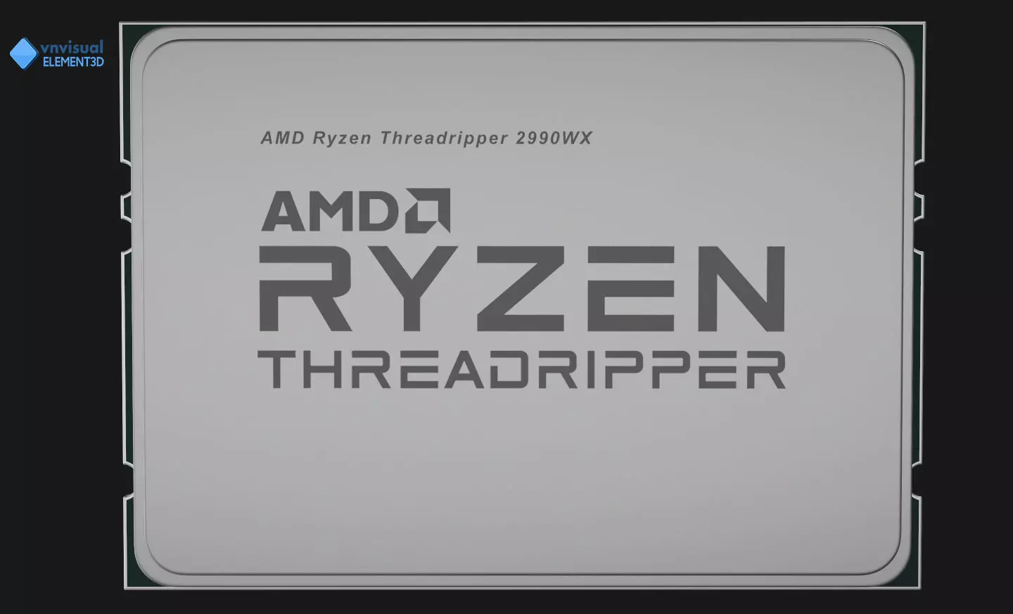 E3D - AMD Ryzen 2990WX Threadripper Processor 2nd Gen 3D model