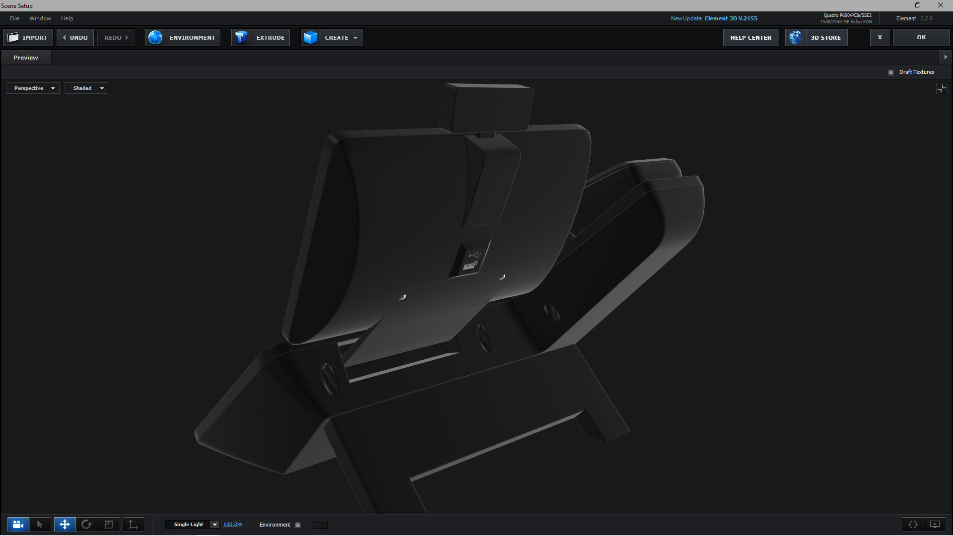 E3D - Office Phone 3D model_2