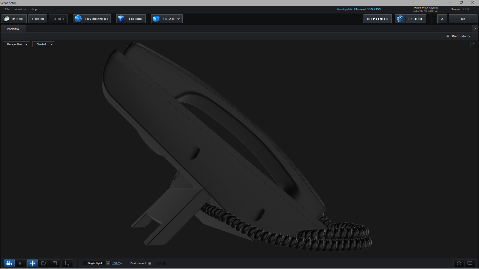 E3D - Office Phone 3D model_3