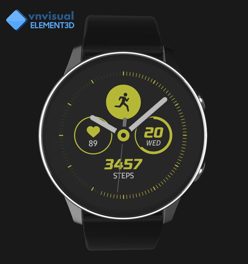 samsung watch active black