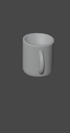  LOW POLY Mug - Cup Free low-poly 3D model_3