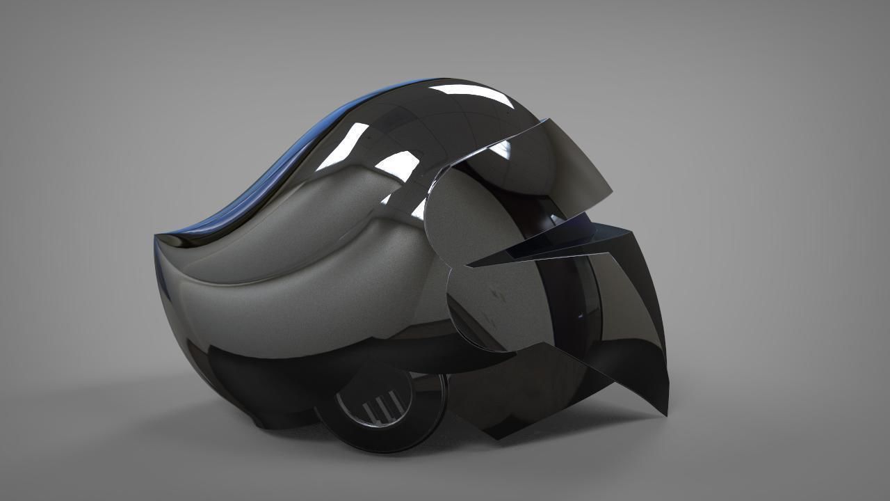 Silverhawks helmet with Stand 3D print model_1