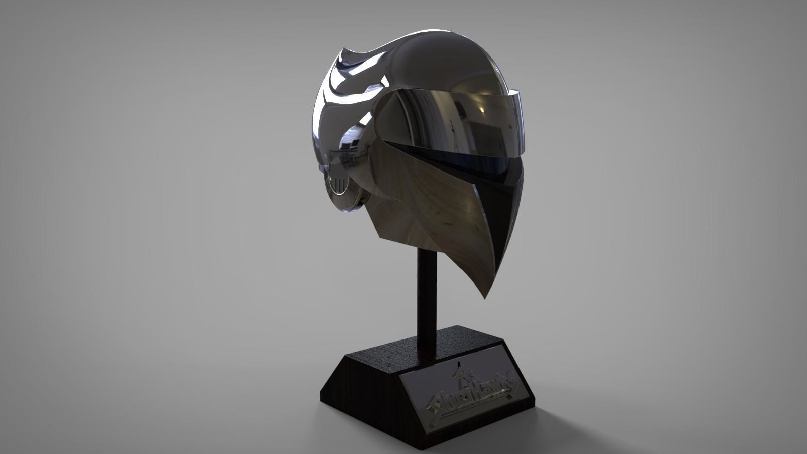 Silverhawks helmet with Stand 3D print model_4