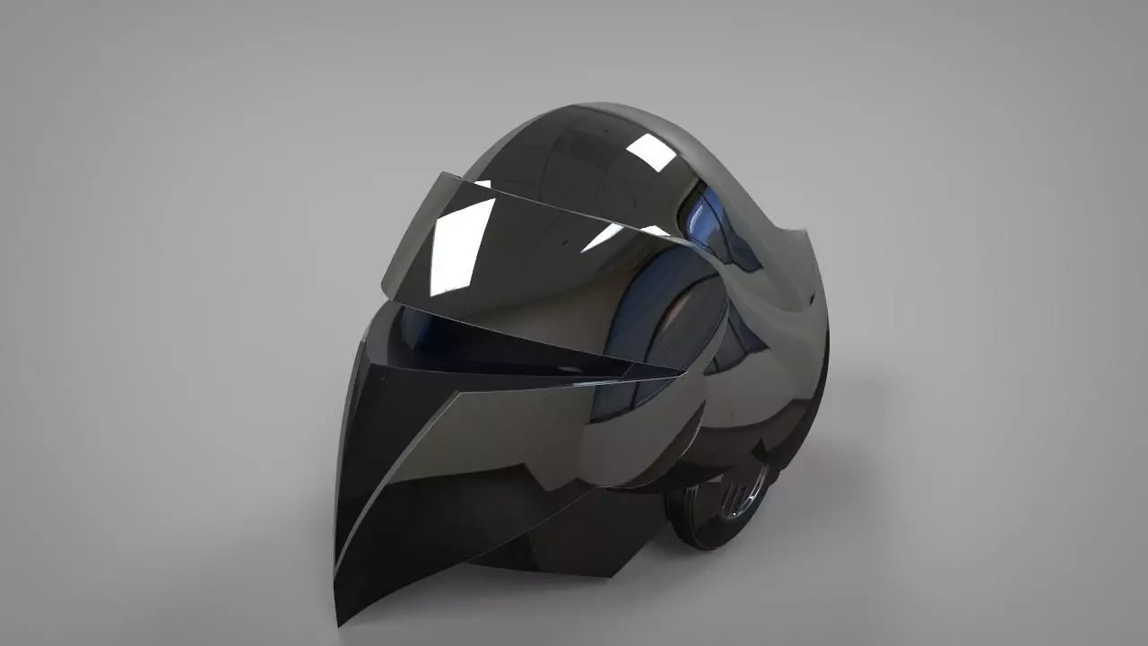 Silverhawks helmet with Stand 3D print model_0
