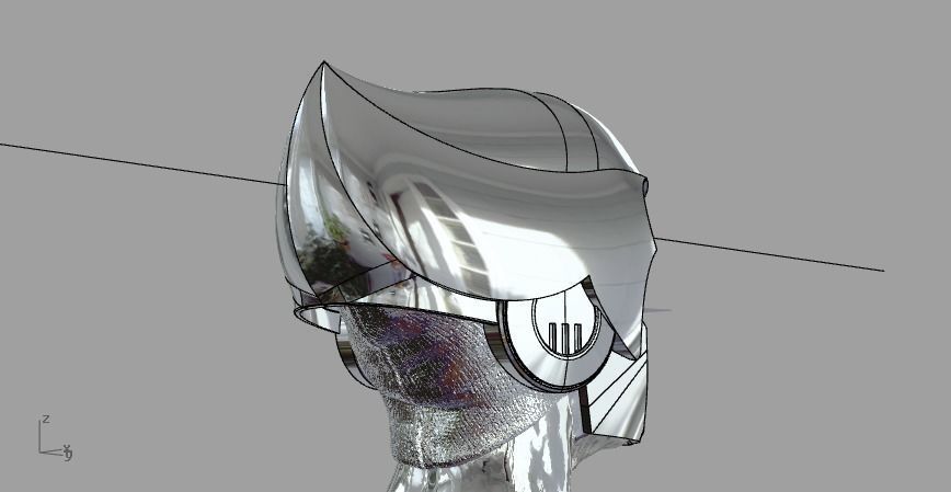 Silverhawks helmet with Stand 3D print model_12