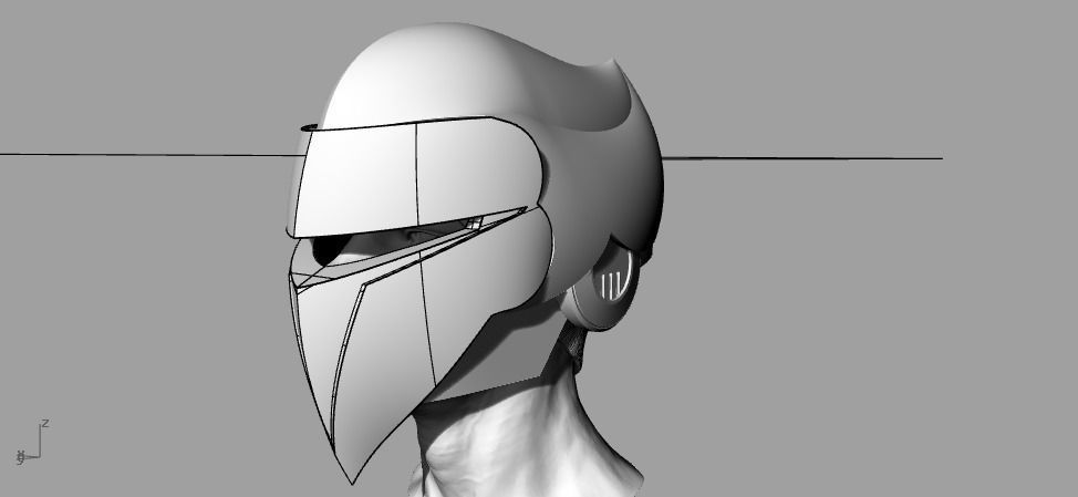 Silverhawks helmet with Stand 3D print model_6