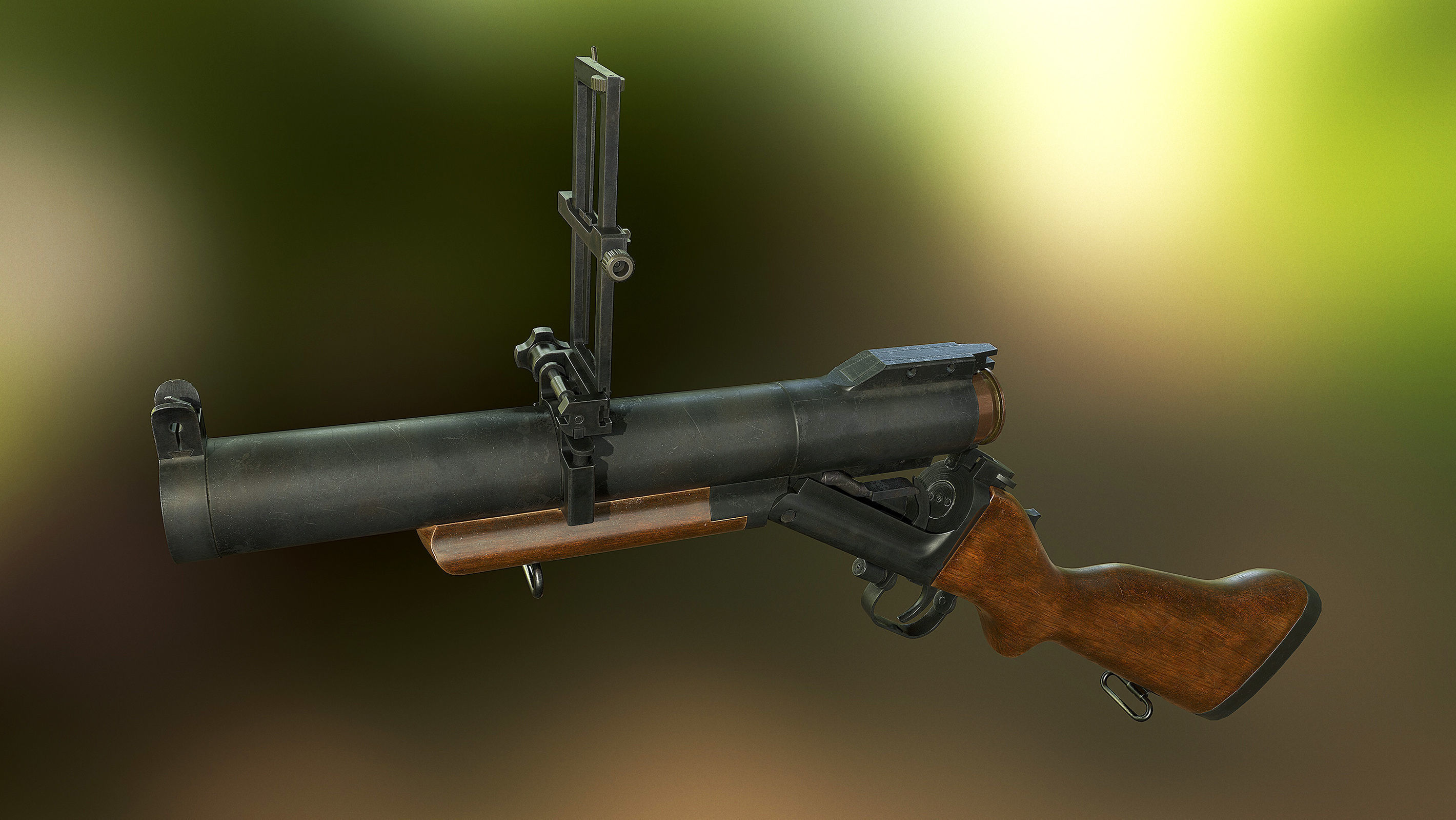 M79 grenade launcher 3D model_5