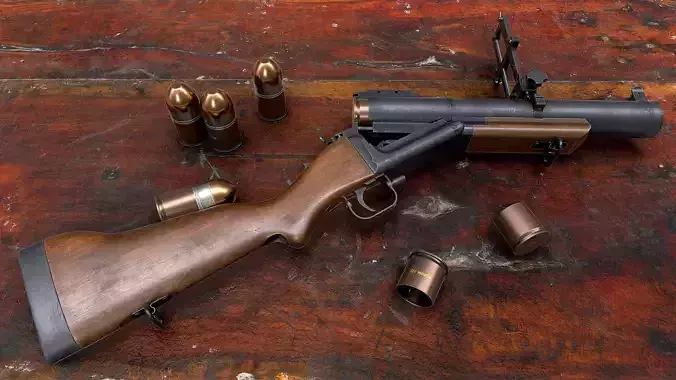 M79 grenade launcher 3D model
