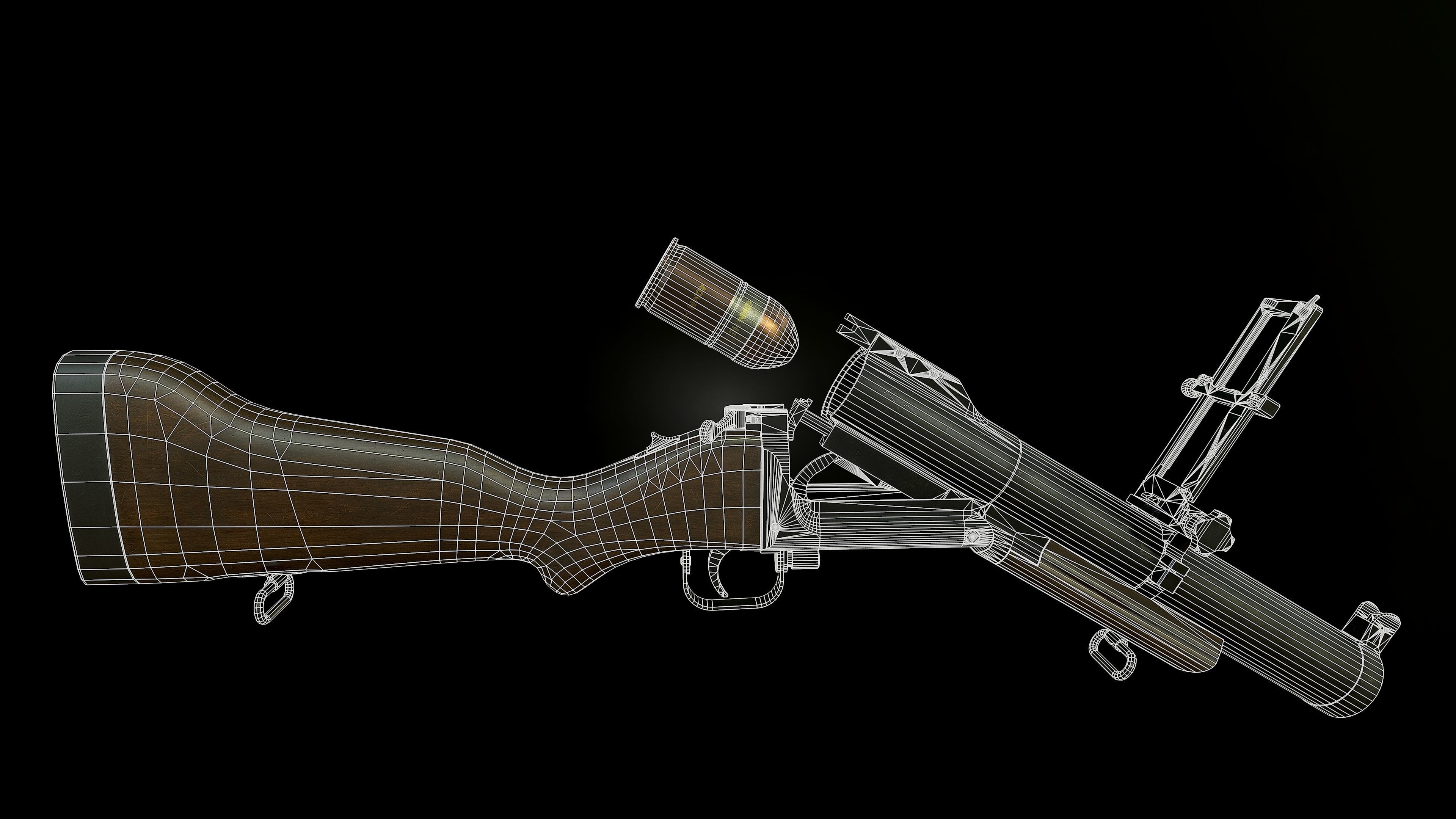 M79 grenade launcher 3D model_10