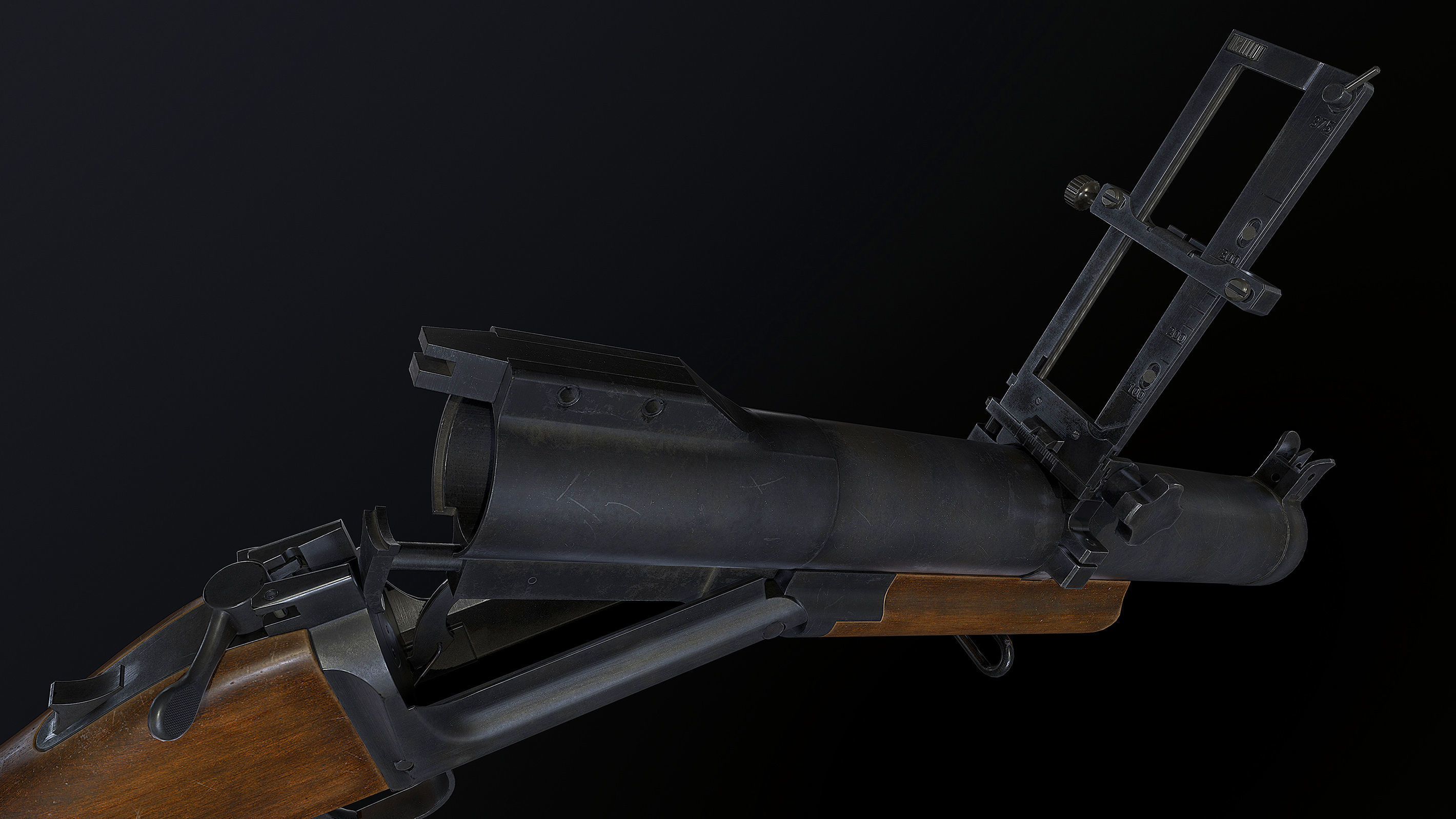 M79 grenade launcher 3D model_4