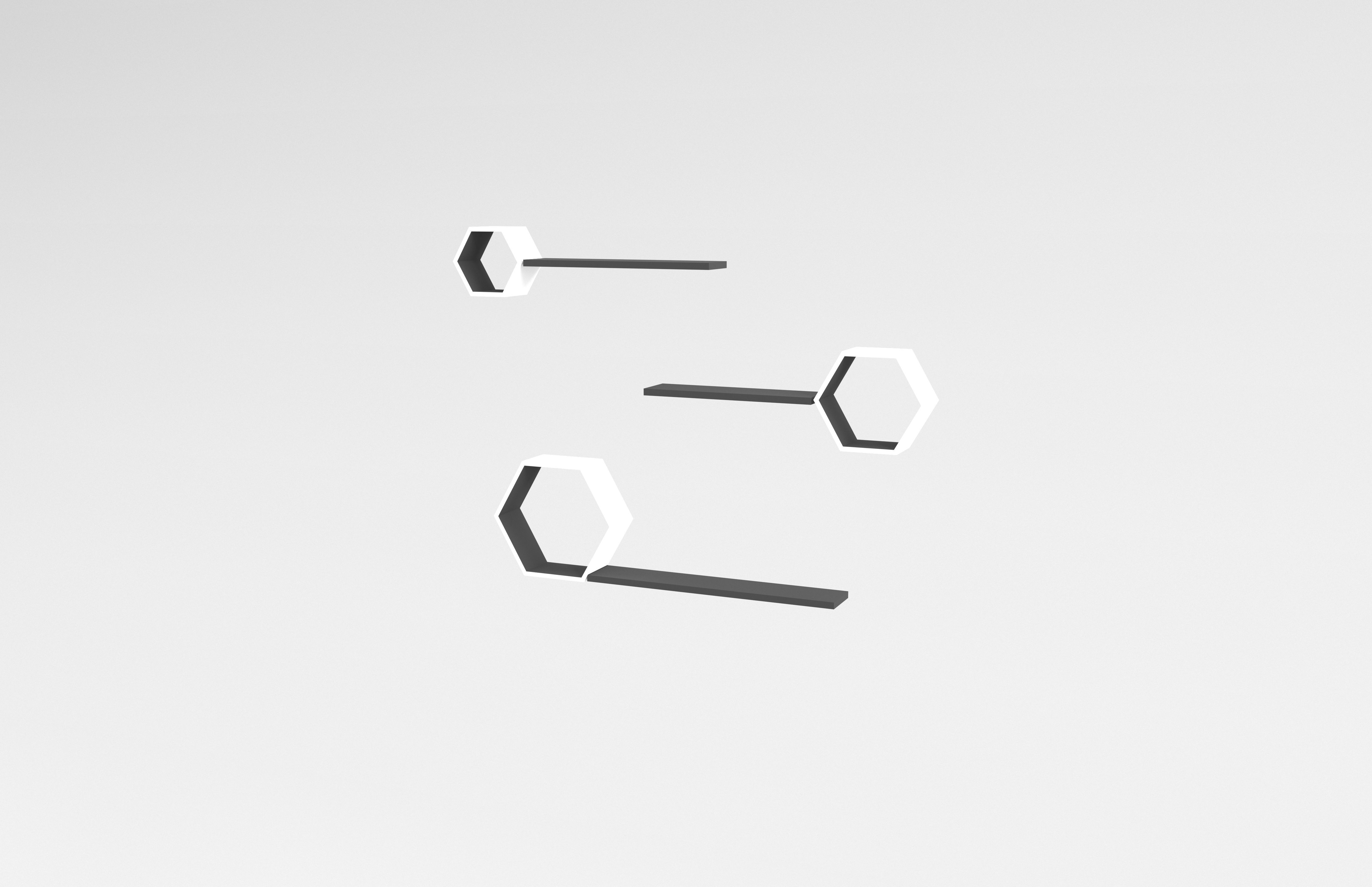 Wall Rack v1 007 Low-poly 3D model_1