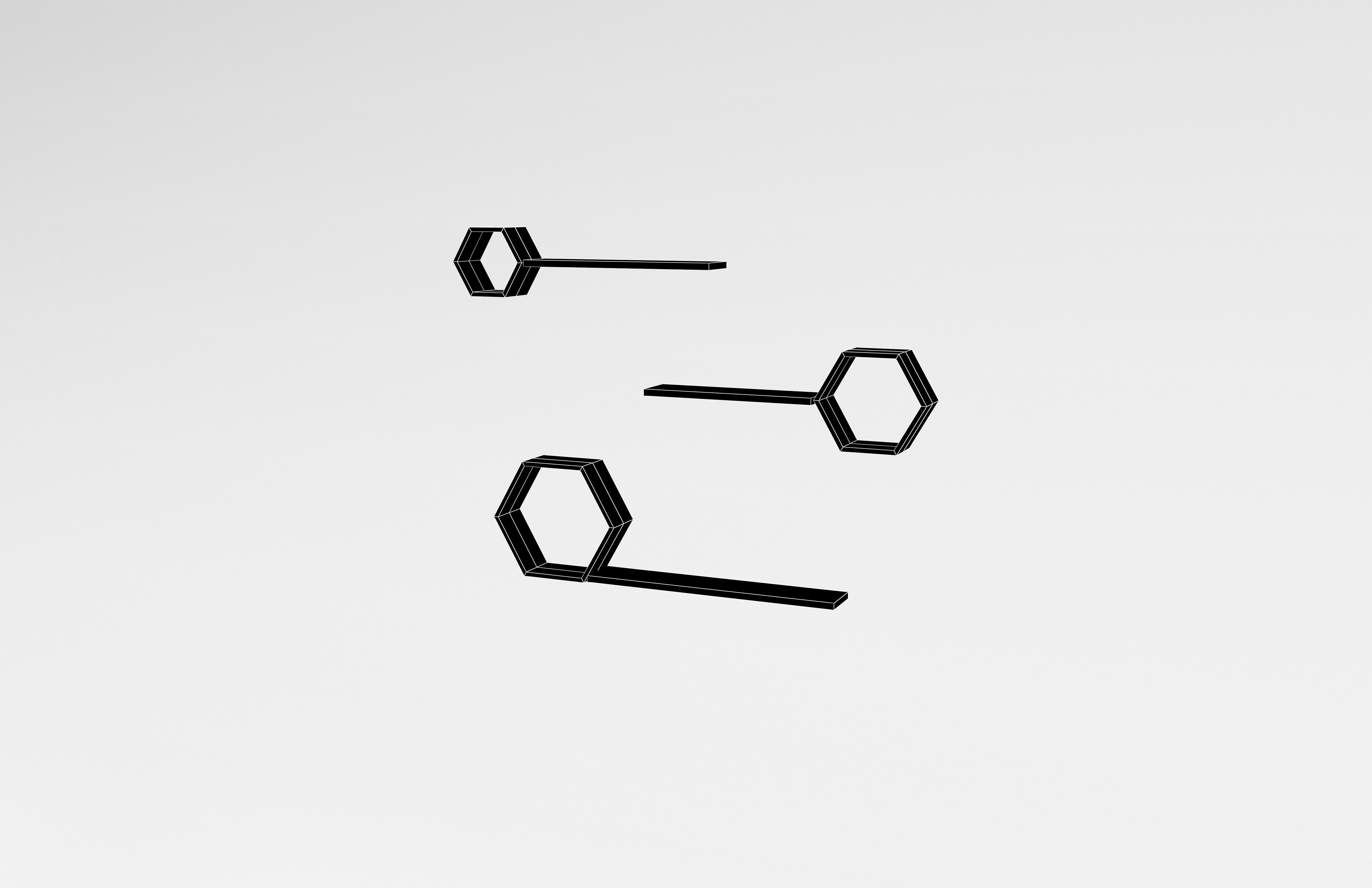 Wall Rack v1 010 Low-poly 3D model_6