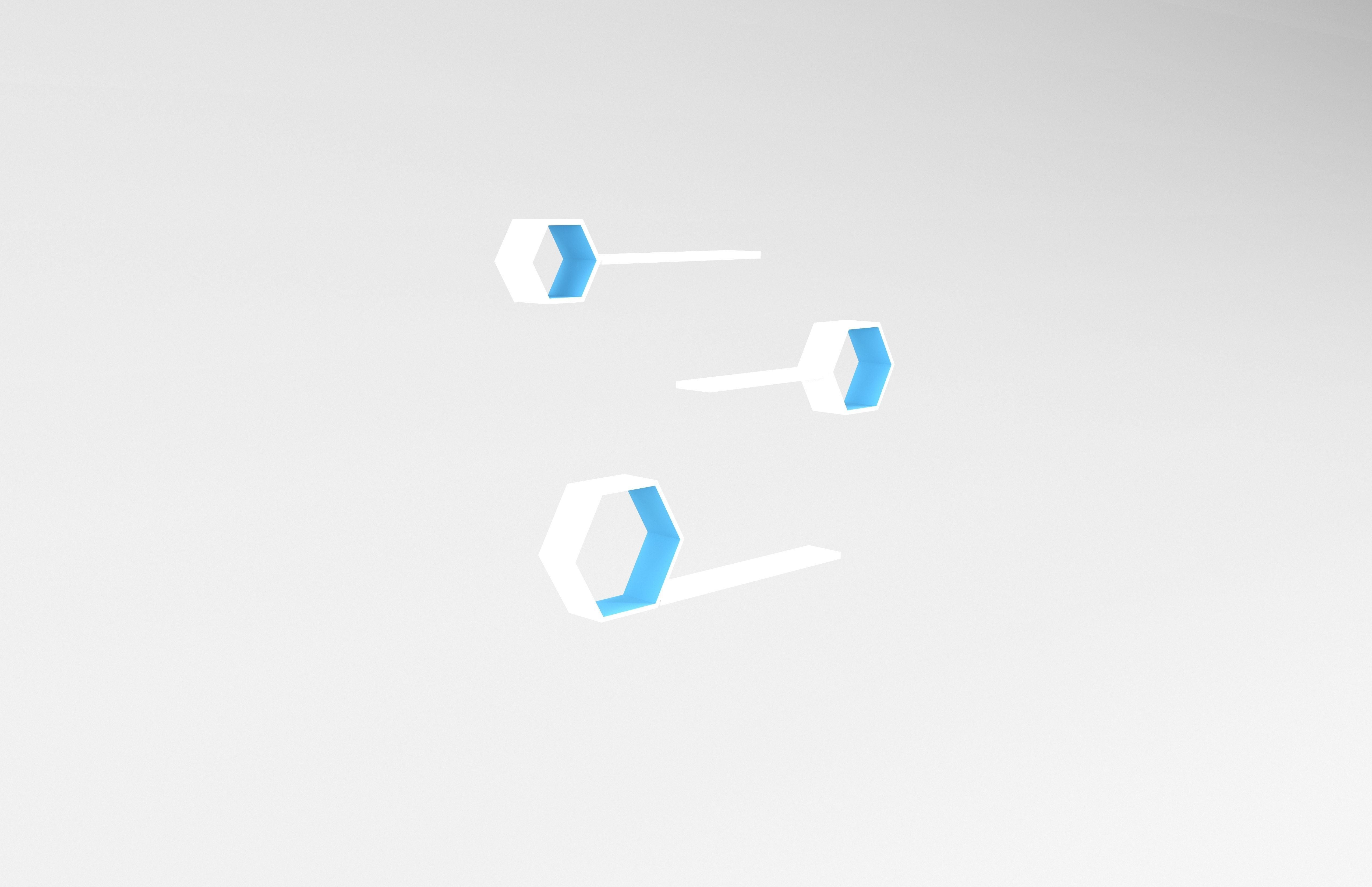 Wall Rack v1 010 Low-poly 3D model_3