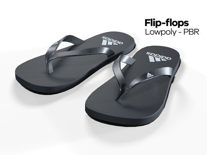 Flip flops  - PBR - Lowpoly Low-poly 3D model