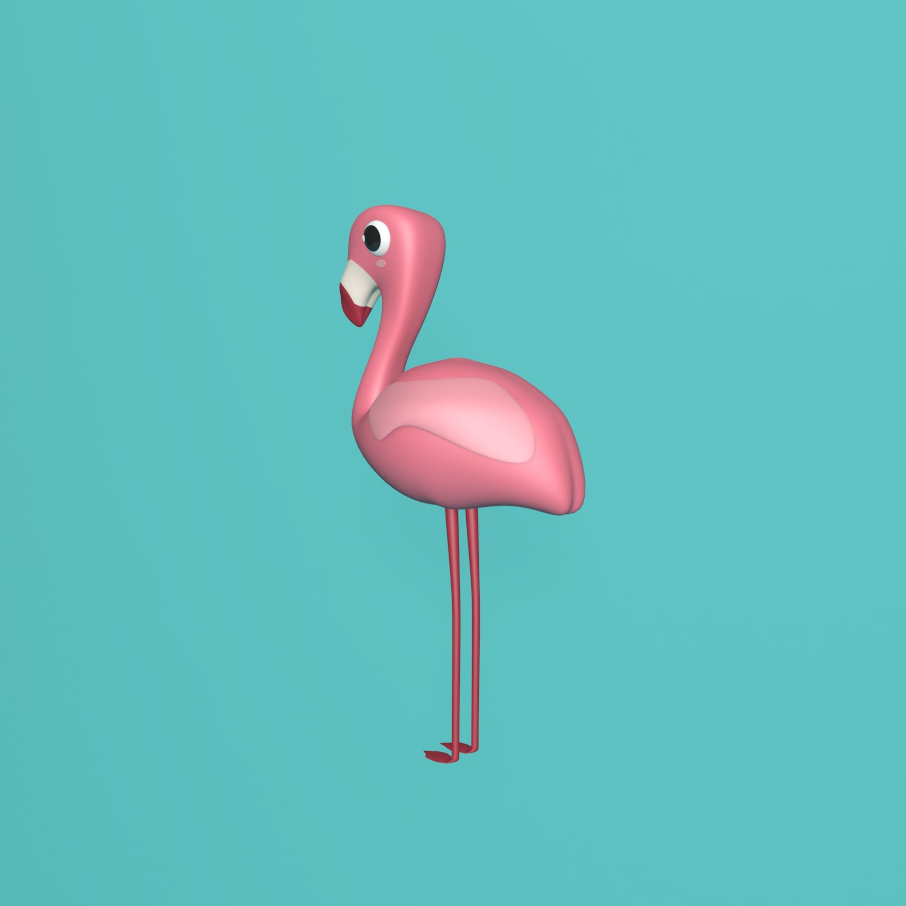Flamingo 3D model_1