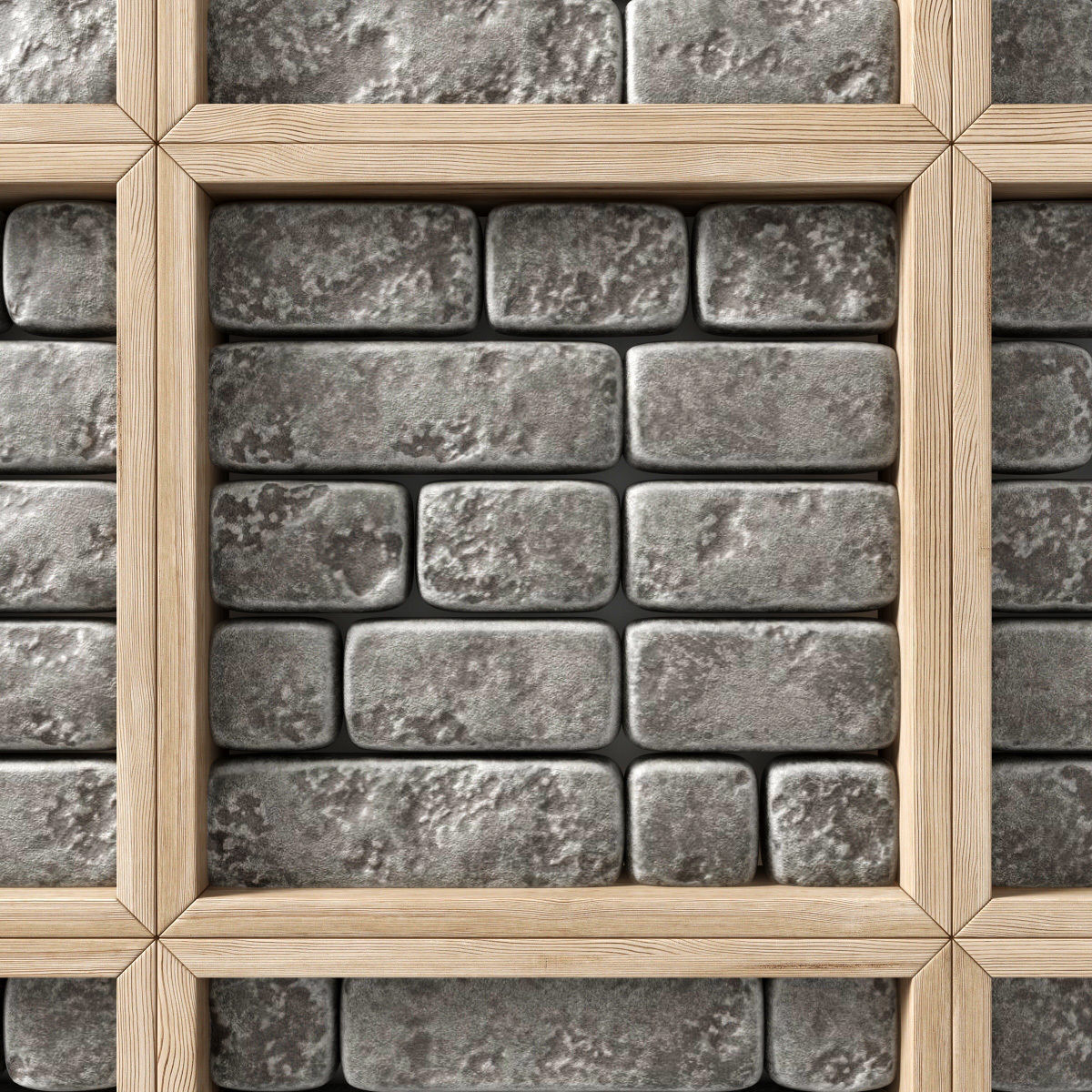 Panel small brick decor n1 3D model_7