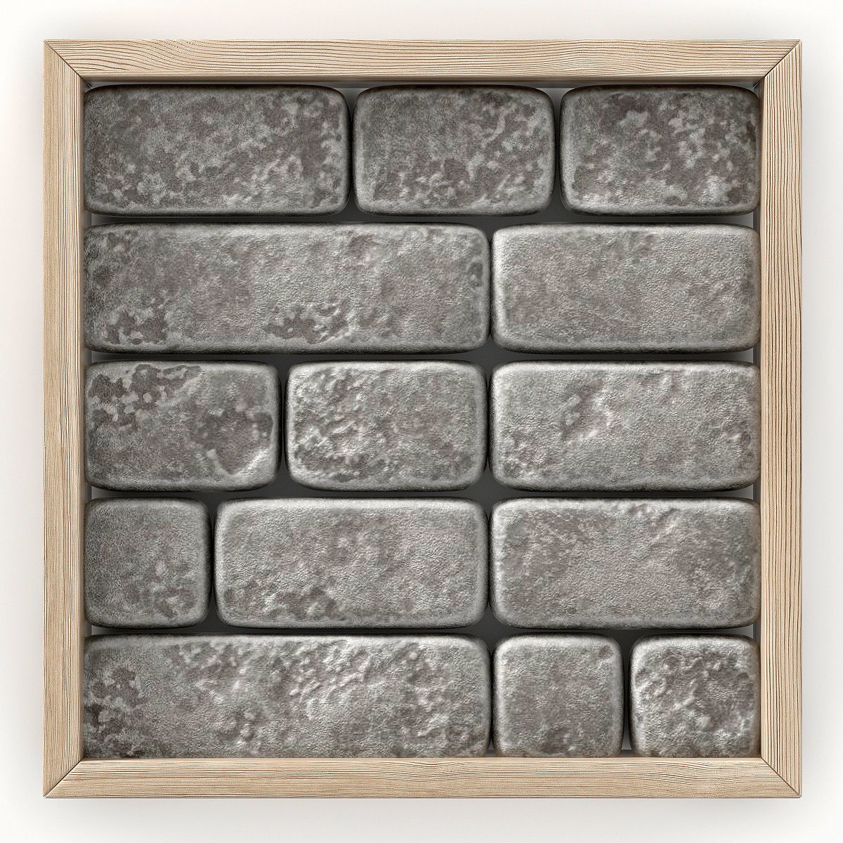 Panel small brick decor n1 3D model_4