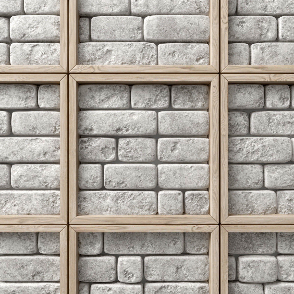 Panel small brick decor n1 3D model_8