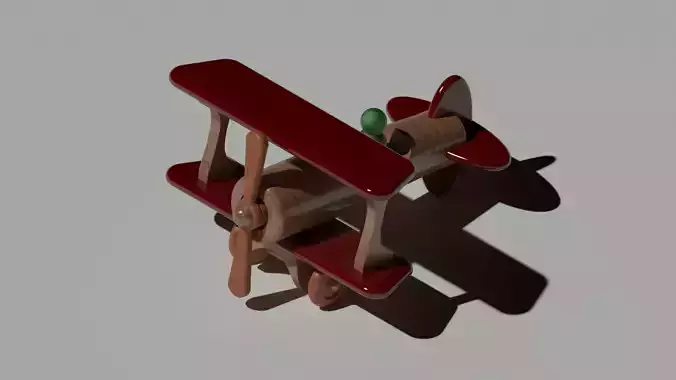 wooden toy plane