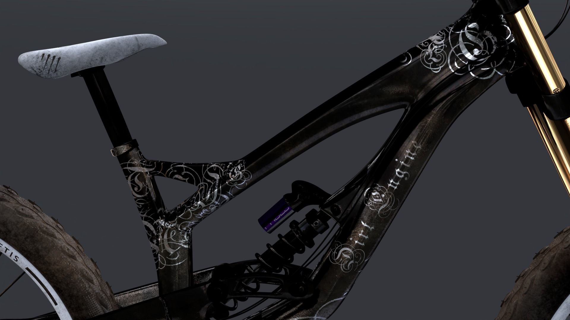 Downhill Mountainbike 3D model_7