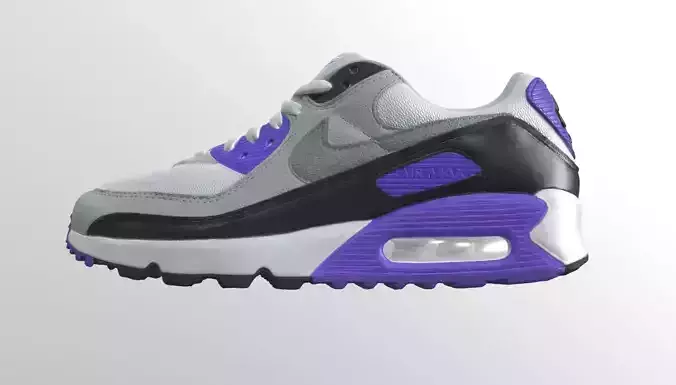 Nike Air max 90 sneaker Low-poly 3D model