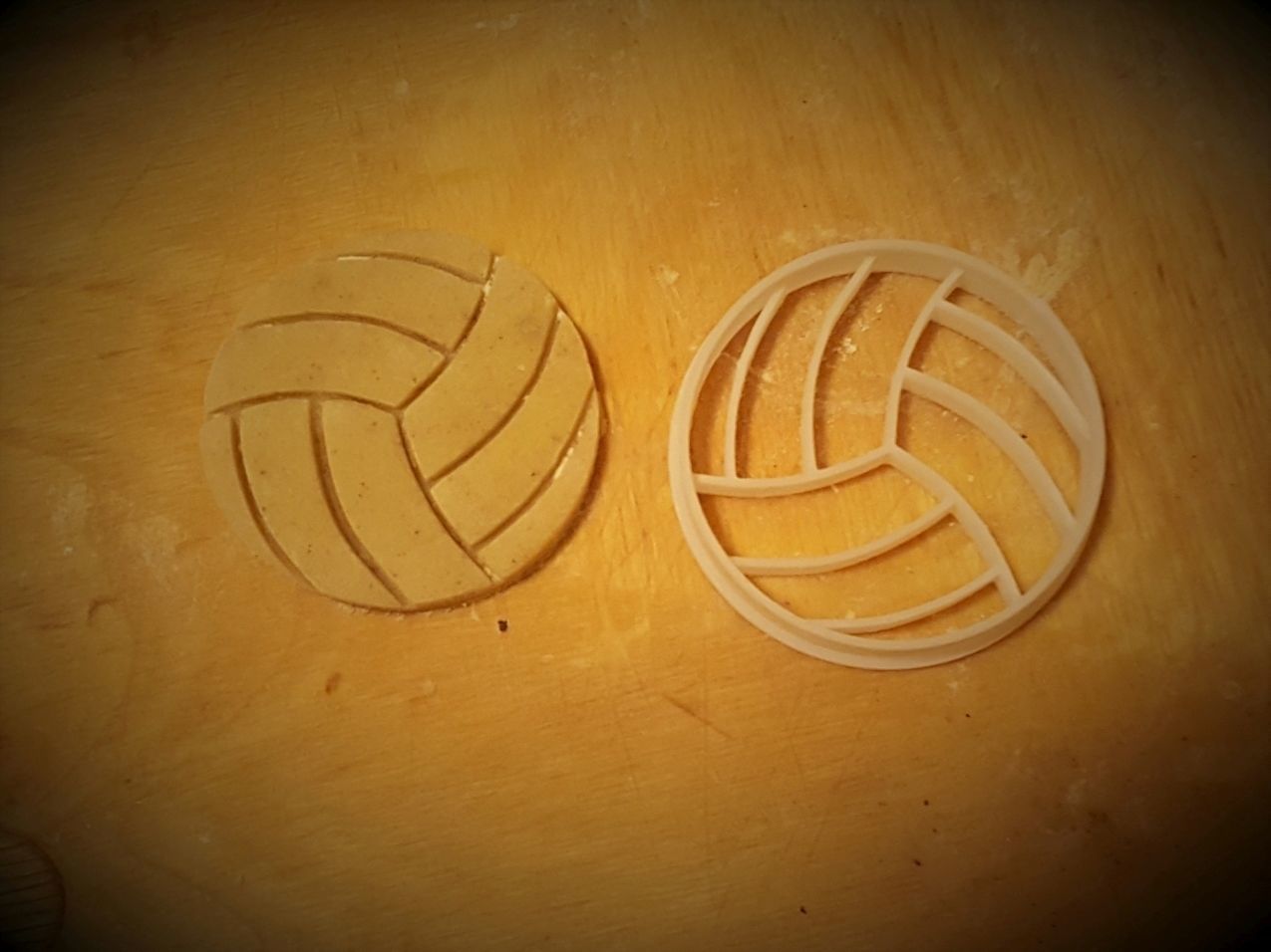 Volleyball cookie cutter 3D print model_2