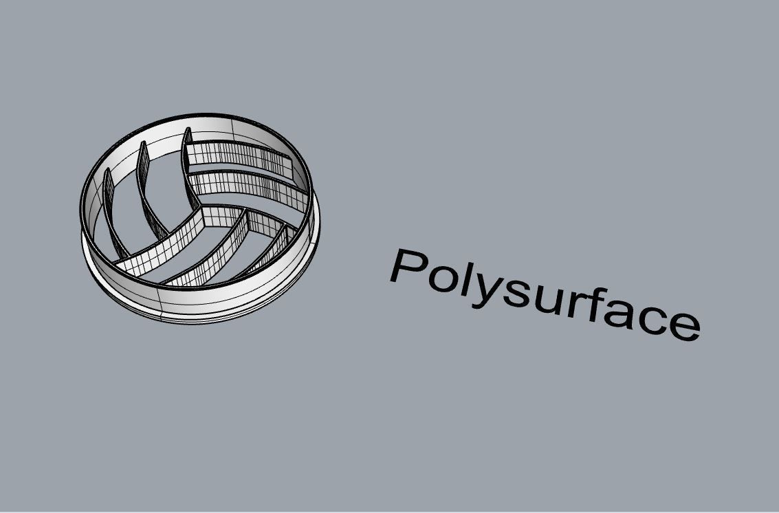 Volleyball cookie cutter 3D print model_5