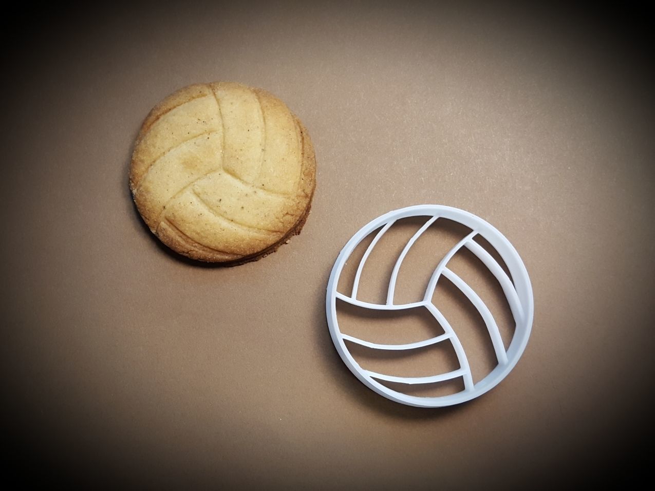 Volleyball cookie cutter 3D print model_3
