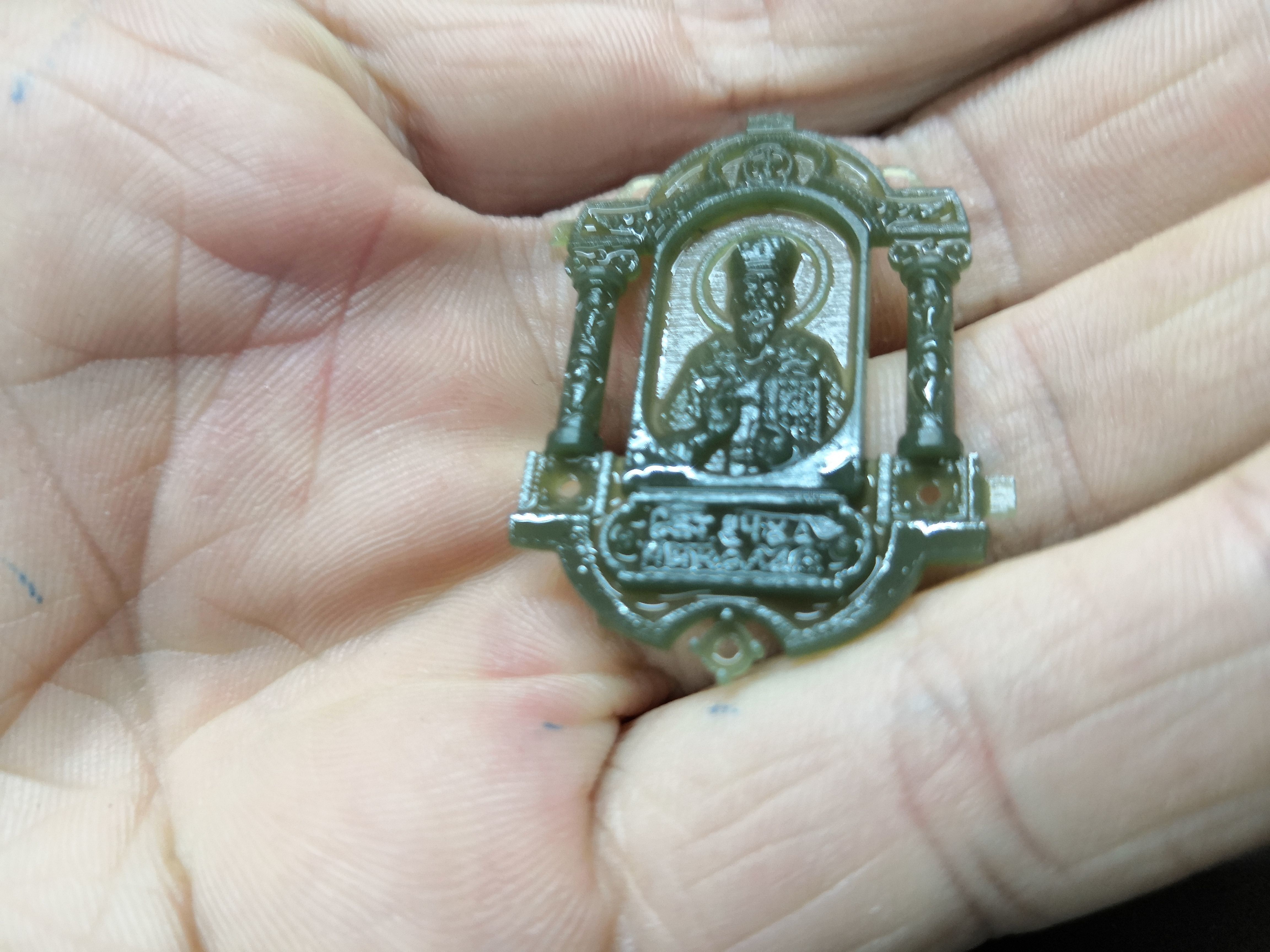 religious icon St Nicholas jewelry pendants  3D print model_26