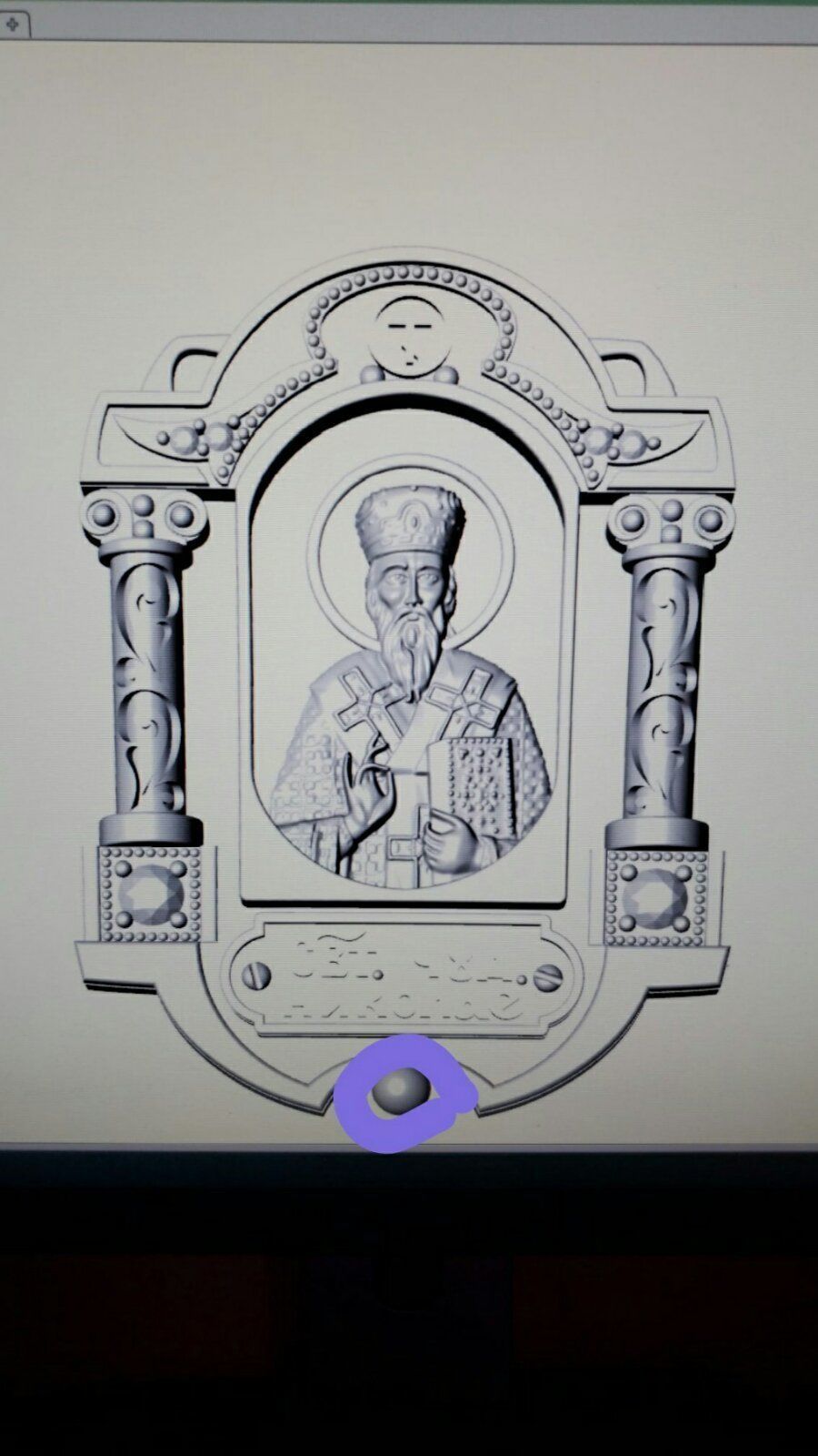 religious icon St Nicholas jewelry pendants  3D print model_6