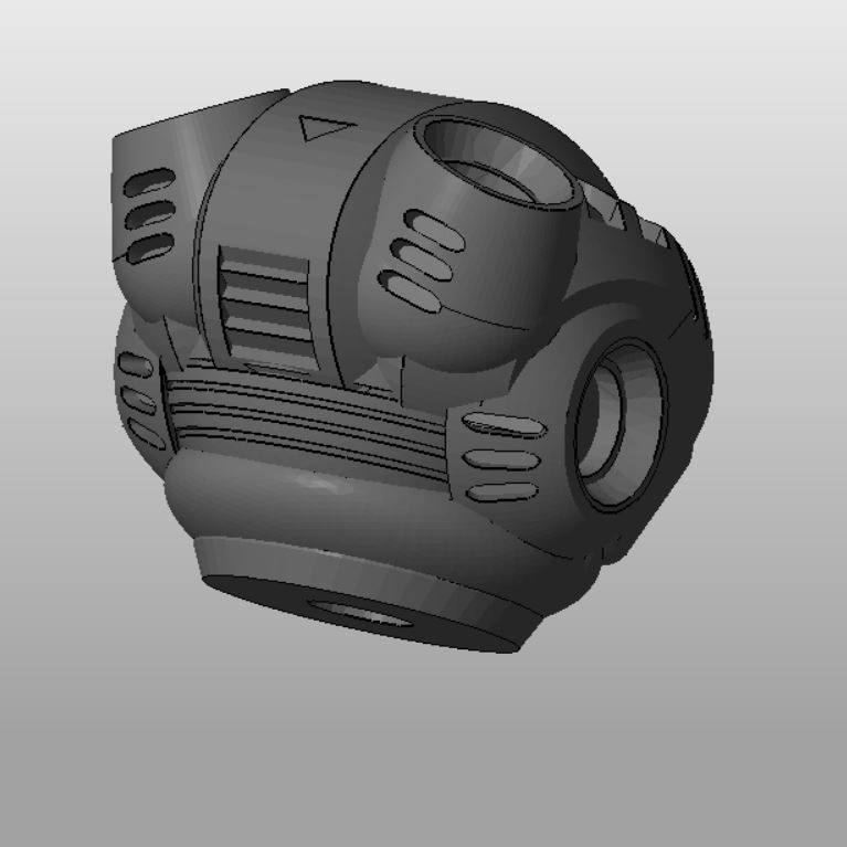 CHIBI-TECH SD - POSEIDON CORE  3D print model_1