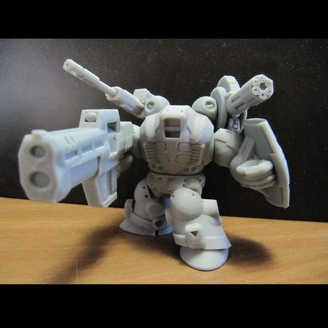 CHIBI-TECH SD - POSEIDON CORE  3D print model_3