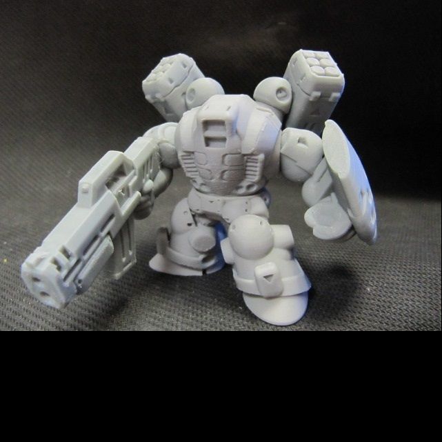 CHIBI-TECH SD - POSEIDON CORE  3D print model_11