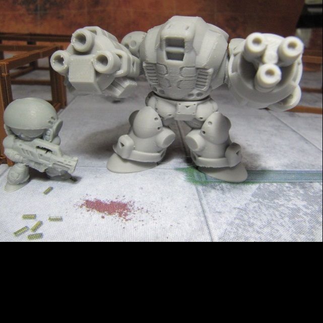 CHIBI-TECH SD - POSEIDON CORE  3D print model_9