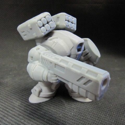 CHIBI-TECH SD - POSEIDON CORE  3D print model_18