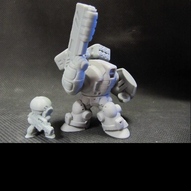 CHIBI-TECH SD - POSEIDON CORE  3D print model_15