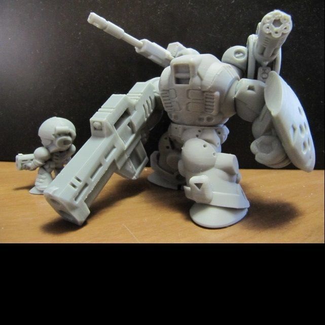 CHIBI-TECH SD - POSEIDON CORE  3D print model_5