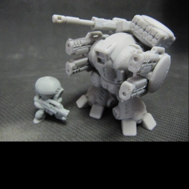 CHIBI-TECH SD - POSEIDON CORE  3D print model_16