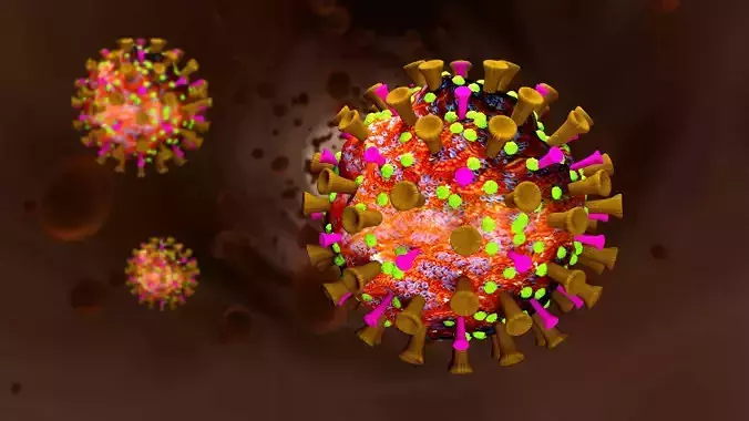 Corona 3d model coronavirus - coronavirus