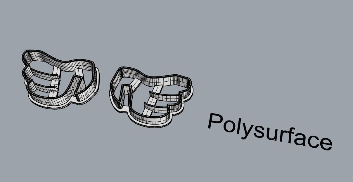 Wings cookie cutters 3D print model_4
