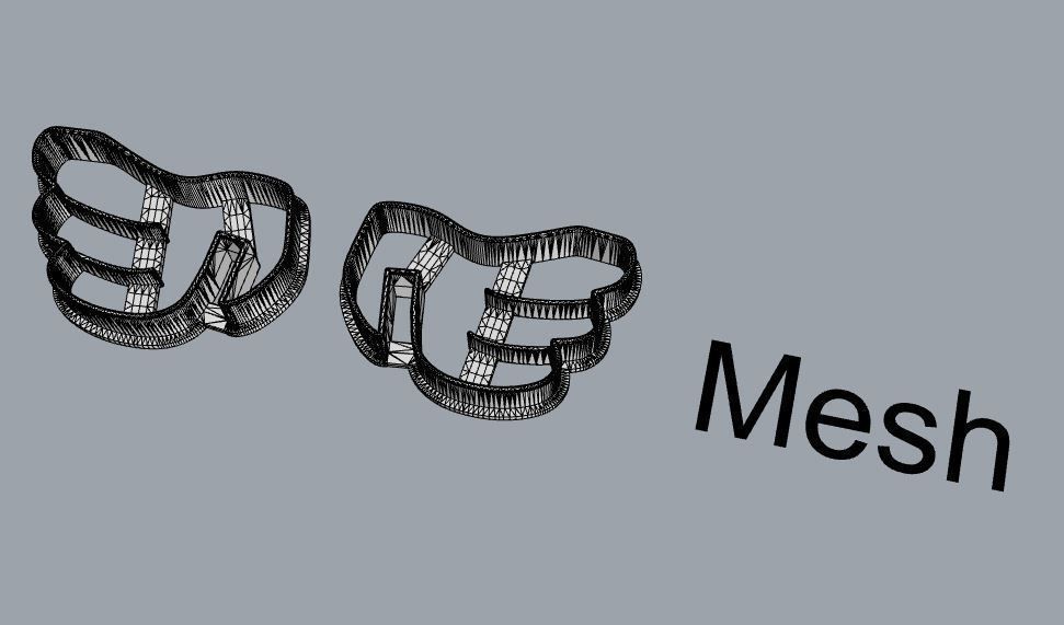 Wings cookie cutters 3D print model_3