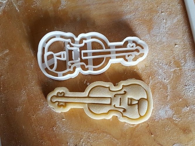Violin cookie cutter 3D print model