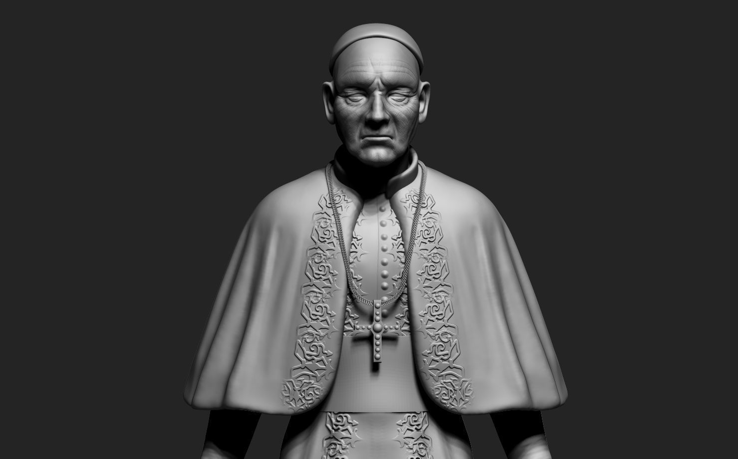 rom pope in zbrush 3D model_4