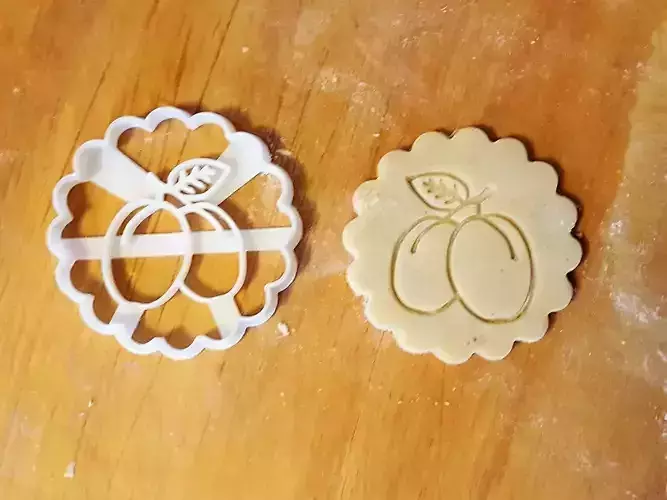 Plums cookie cutter 3D print model
