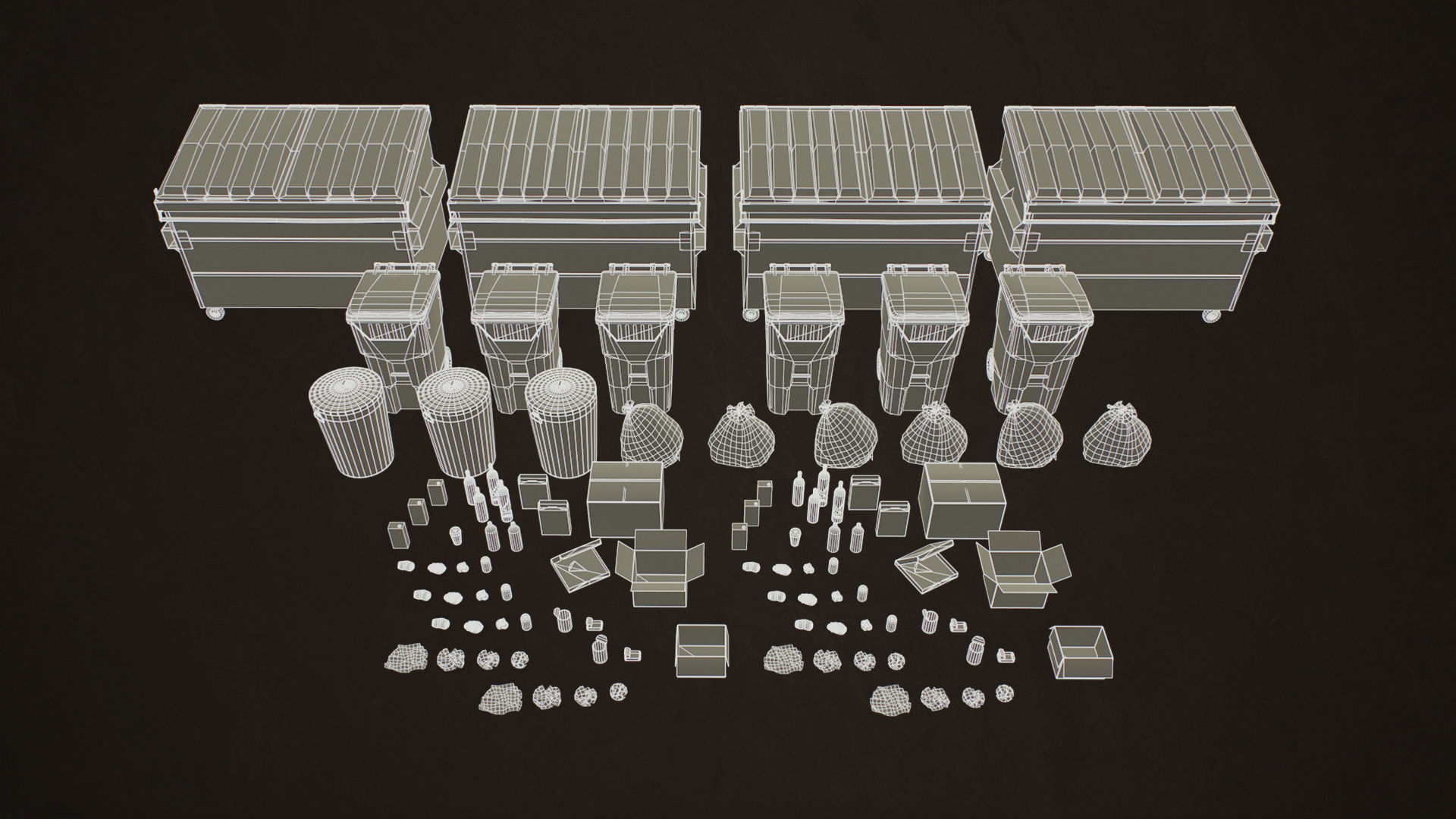 Urban Trash Pack Vol 3 Low-poly 3D model_18