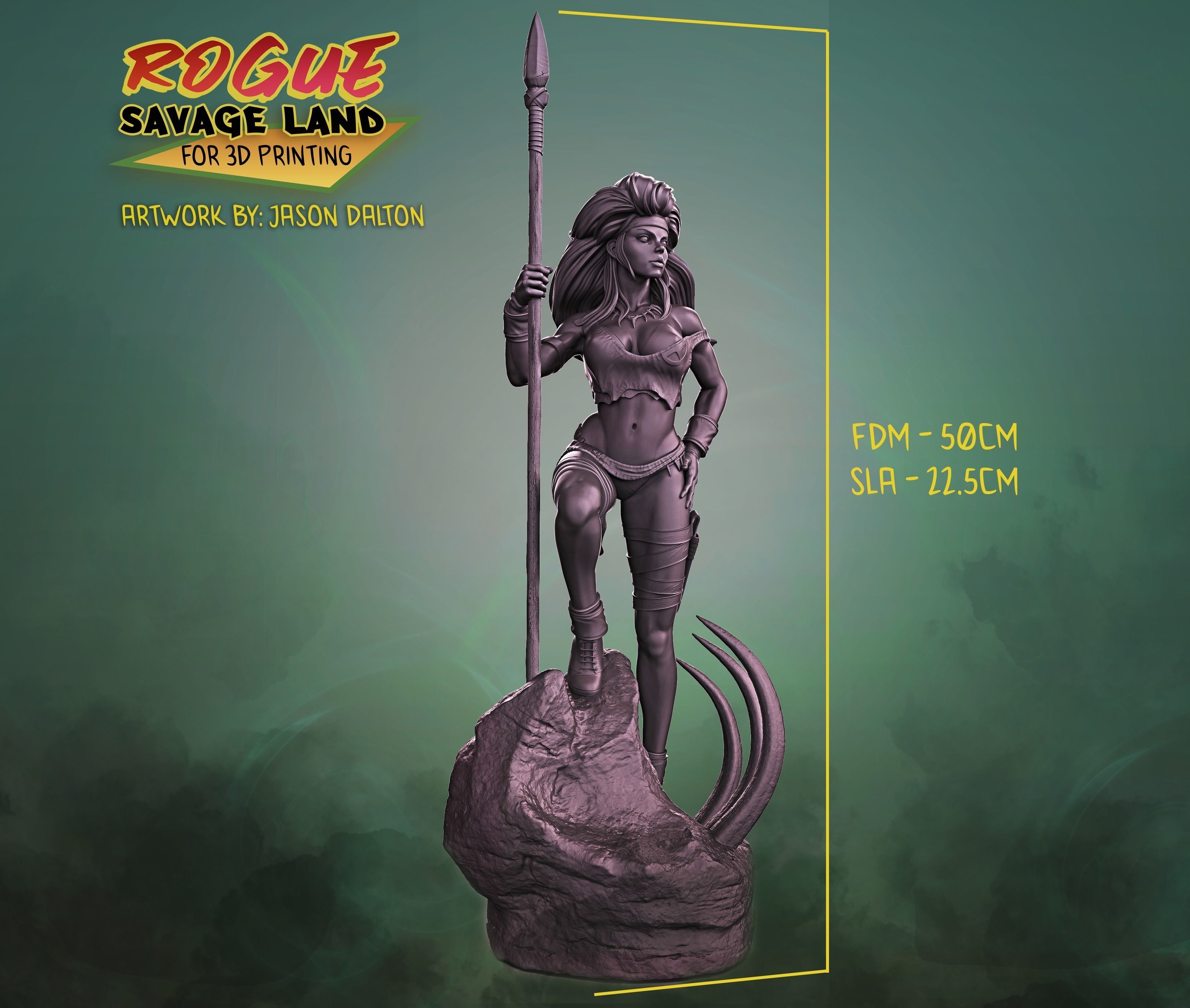 Rogue  X-men Savage Lands Version 3D print model_6