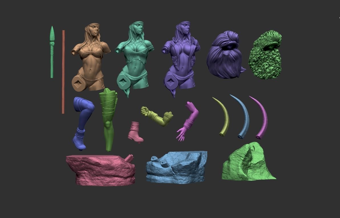 Rogue  X-men Savage Lands Version 3D print model_1