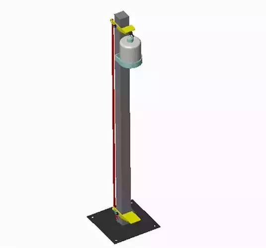 Foot Operated Sanitizer 3D model